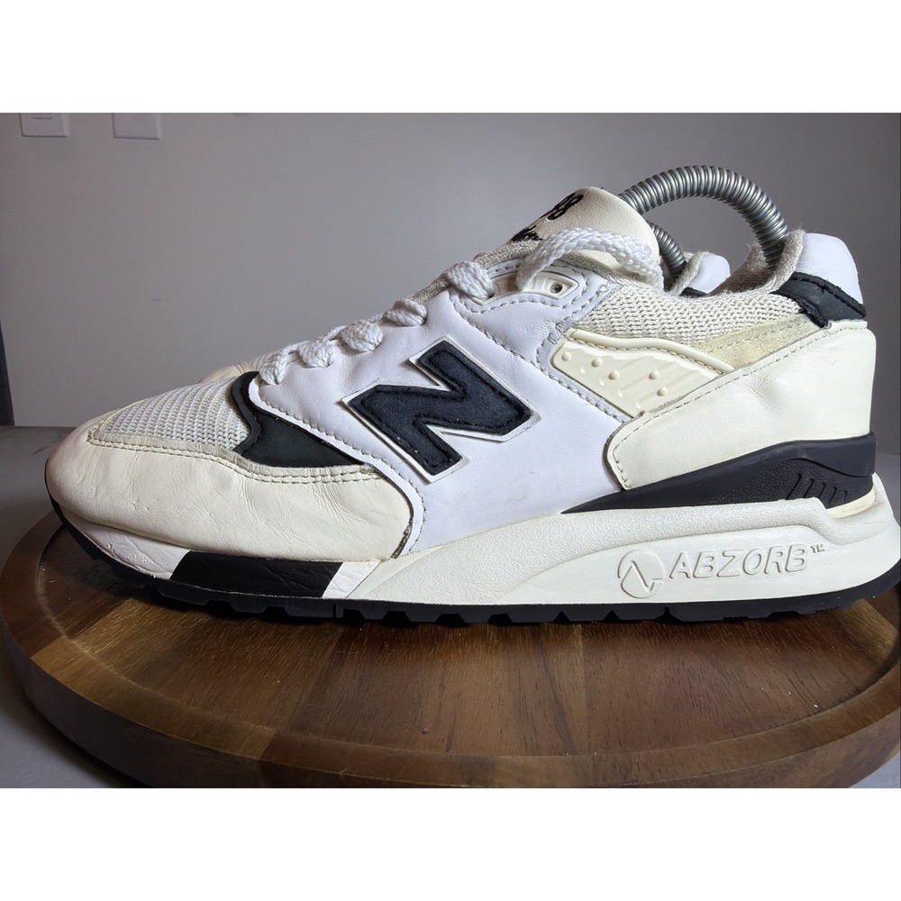 New Balance 998 Teddy Santis Mens Sneaker White Black Made in USA U998TI Size 7